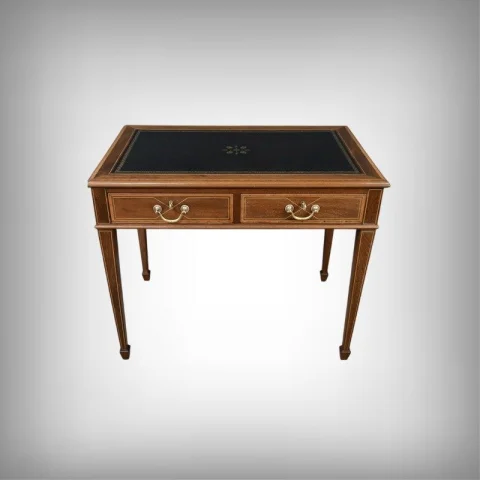 Small Mahogany Desk, English Style – Early 20th Century — Restored
