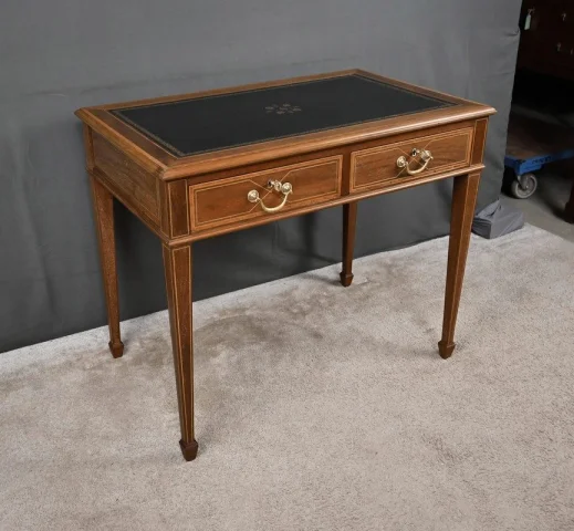 Small Mahogany Desk, English Style – Early 20th Century — Restored
