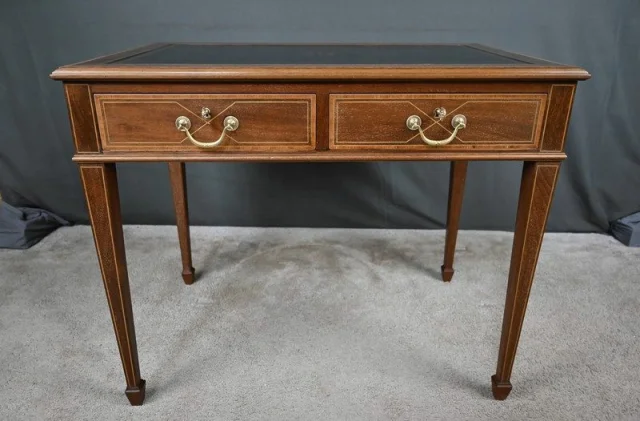Small Mahogany Desk, English Style – Early 20th Century — Restored