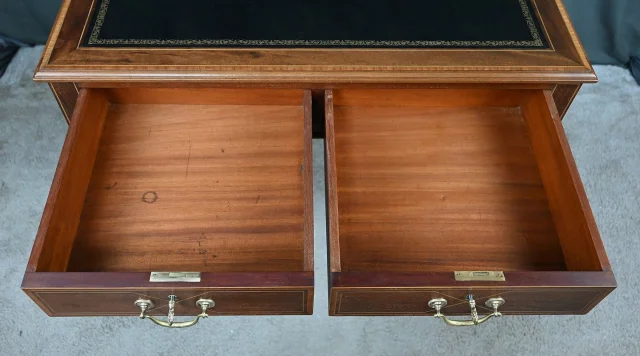 Small Mahogany Desk, English Style – Early 20th Century — Restored