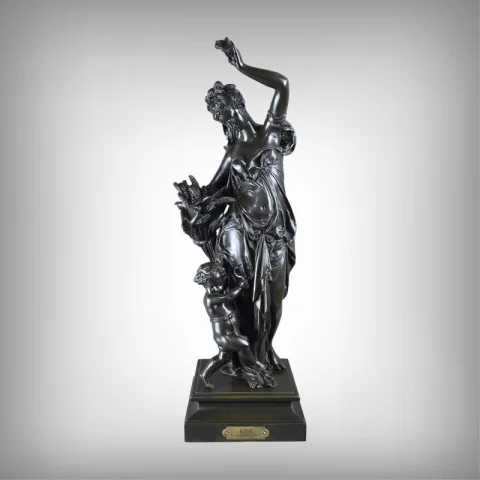Importante bronzo "Estate" firmato Carrier-Belleuse – seconda metà del XIX secolo — Ottimo stato