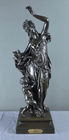Importante bronzo "Estate" firmato Carrier-Belleuse – seconda metà del XIX secolo — Ottimo stato