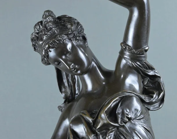 Importante bronzo "Estate" firmato Carrier-Belleuse – seconda metà del XIX secolo — Ottimo stato