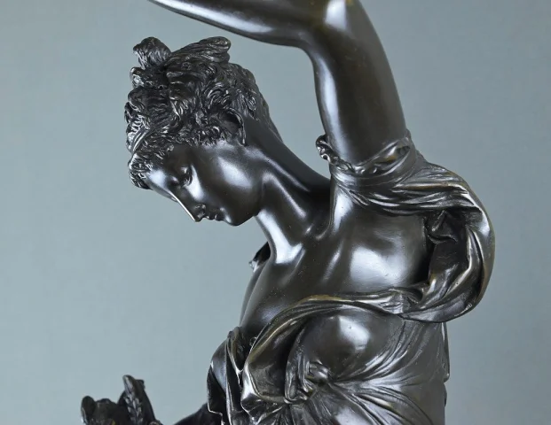 Importante bronzo "Estate" firmato Carrier-Belleuse – seconda metà del XIX secolo — Ottimo stato