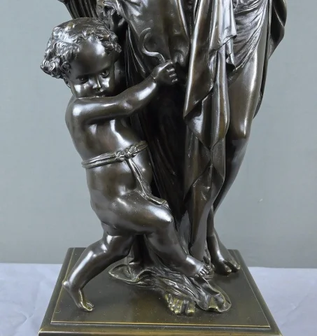 Importante bronzo "Estate" firmato Carrier-Belleuse – seconda metà del XIX secolo — Ottimo stato
