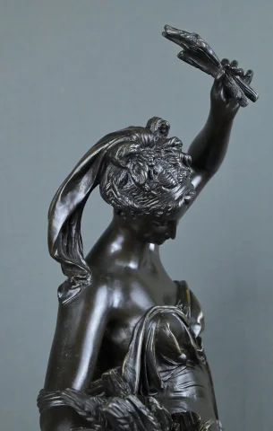 Importante bronzo "Estate" firmato Carrier-Belleuse – seconda metà del XIX secolo — Ottimo stato