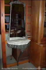 Console et Miroir en Fer forgé ART DECO