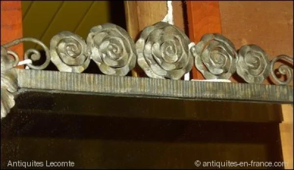 Console et Miroir en Fer forgé ART DECO