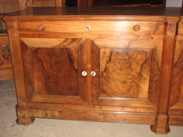 Enfilade 4 portes en Noyer XXe