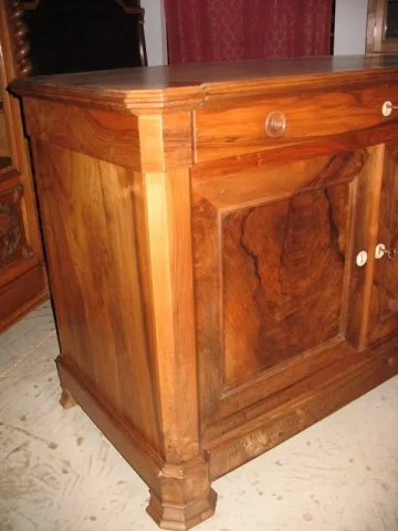 Enfilade 4 portes en Noyer XXe