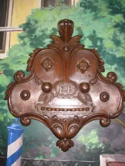 OAK PIPE RACK