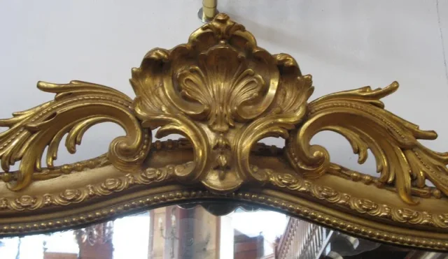 Miroir Louis XIV doré XVIIIe
