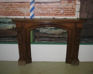 OAK FIREPLACE