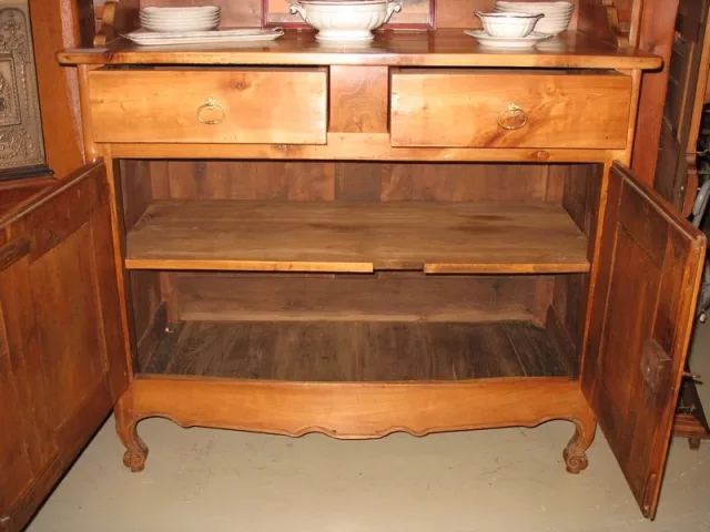 Vaisselier Louis XV en merisier XIXe