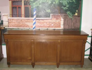 LATE 19TH C OAK SHOP COUNTER