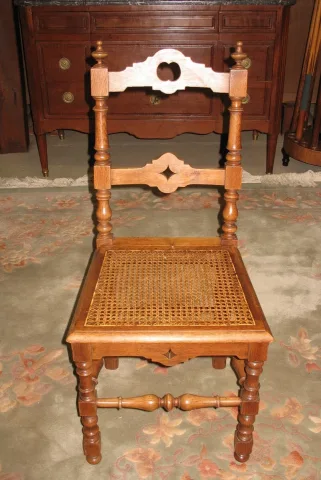 SET VAN ZEVEN LOUIS XIII STYLE CHAIRS