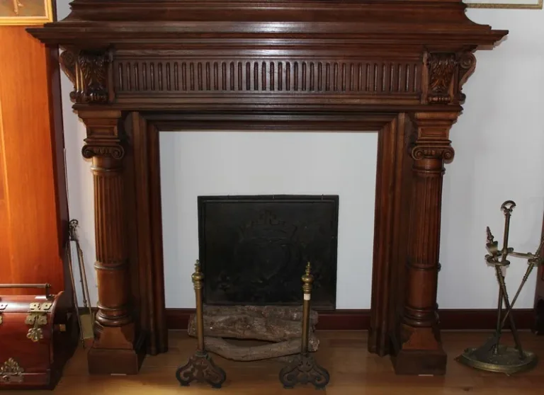 OAK FIREPLACE