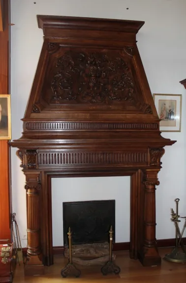 OAK FIREPLACE
