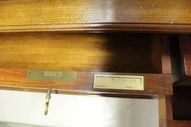 Bureau cylindre en acajou XIXe