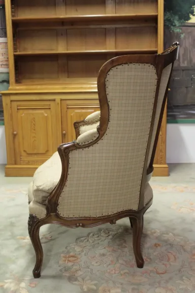 Bergère Louis XV en hêtre XIXe