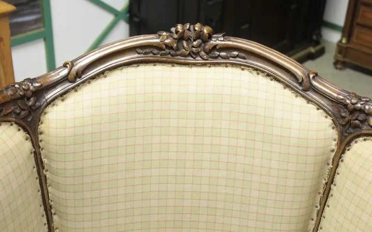 Bergère Louis XV en hêtre XIXe