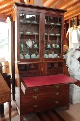 19TH C BUREAU BOOKCASE