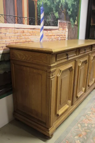 Buffet-enfilade en chêne XXe