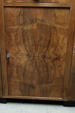 Salle à manger Art-Déco en noyer XXe