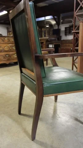Fauteuil de Bureau en acajou XXe
