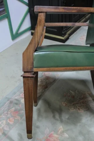 Fauteuil de Bureau en acajou XXe