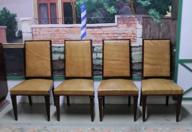 Chaises en Acajou XXe