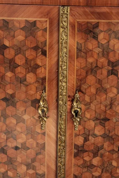 Cabinet de dame en marqueterie XIXe