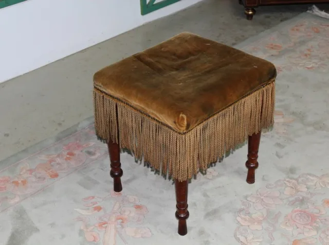 Tabouret réglable en palissandre XIXe