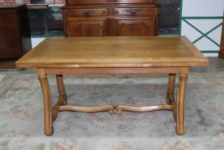 Table rectanguaire en chêne XXe