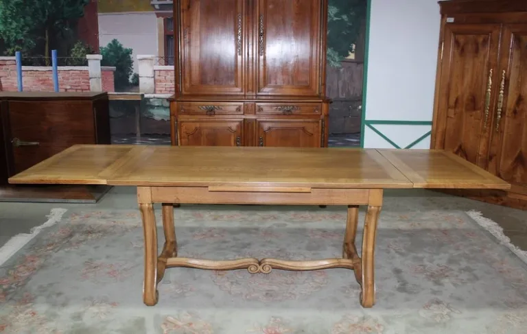 Table rectanguaire en chêne XXe