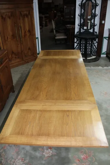 Table rectanguaire en chêne XXe