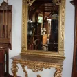 Miroir Louis XIV en bois doré XIXe
