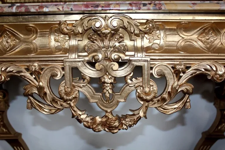 TABELLA DI CONSOLE DI GILTWOOD DI LOUIS XIV STYLE
