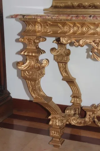 LOUIS XIV STIL GILTWOOD KONSOLE TISCH