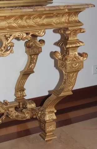 LOUIS XIV STIL GILTWOOD KONSOLE TISCH