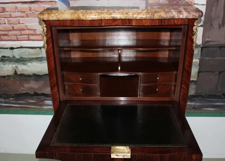 Secrétaire Louis XV en Bois de Rose XIXeme