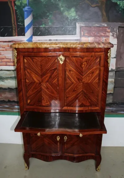 Secrétaire Louis XV en Bois de Rose XIXeme
