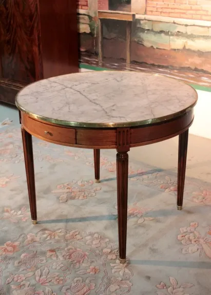 Table Bouillotte en Acajou XIXeme