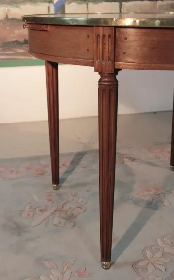 Table Bouillotte en Acajou XIXeme