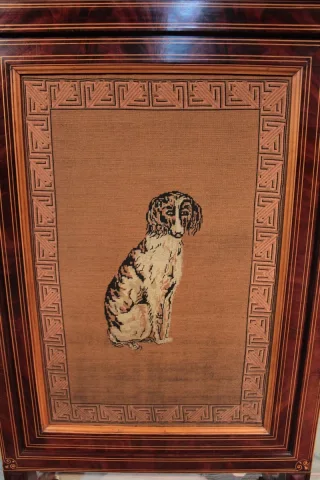 Ecran de Cheminée CHARLES X en Acajou XIXeme