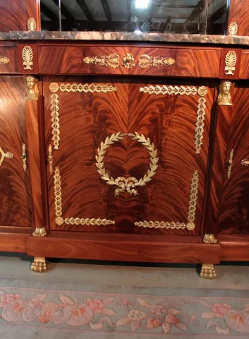 Enfilade "Retour d'Egypte" en Acajou XXeme