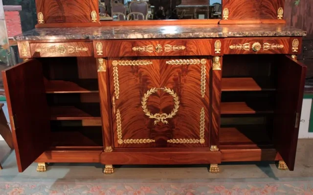 Enfilade "Retour d'Egypte" en Acajou XXeme