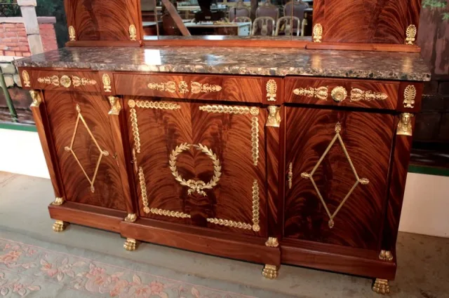Enfilade "Retour d'Egypte" en Acajou XXeme
