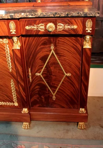 Enfilade "Retour d'Egypte" en Acajou XXeme