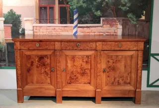 Enfilade Directoire en Merisier et loupe d'Orme XVIIIe